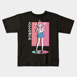Kawaii Strawberry Girl 90s Japanese Otaku Stylish Aesthetic Kids T-Shirt